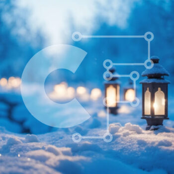 Intra Συλλεκτικό Ξύλινο Παζλ Plywood  4mm - Φανάρια στο χιόνι - χειμερινή σεζόν Σε Ξύλινο Κουτί - Διαστάσεις Puzzle: 10x10 cm – 25 κομμάτια - Image 1