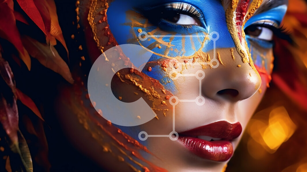 Intra Συλλεκτικό Ξύλινο Παζλ Plywood  4mm - Πολύχρωμο χρώμα προσώπου και φτερά: Μια μοναδική και όμορφη εμφάνιση Σε Ξύλινο Κουτί - Διαστάσεις Puzzle: 10x10 cm – 25 κομμάτια