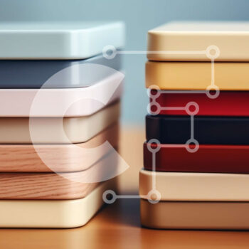 Intra Συλλεκτικό Ξύλινο Παζλ Plywood  4mm - Πολύχρωμες ξύλινες πυραμίδες στο τραπέζι Σε Ξύλινο Κουτί - Διαστάσεις Puzzle: 10x10 cm – 25 κομμάτια - Image 1