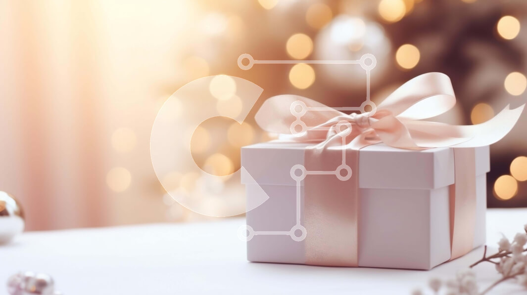 Intra Συλλεκτικό Ξύλινο Παζλ Plywood  4mm - Λευκό κουτί δώρου με ροζ κορδέλα σε διακοσμημένο τραπέζι Σε Ξύλινο Κουτί - Διαστάσεις Puzzle: 10x10 cm – 25 κομμάτια