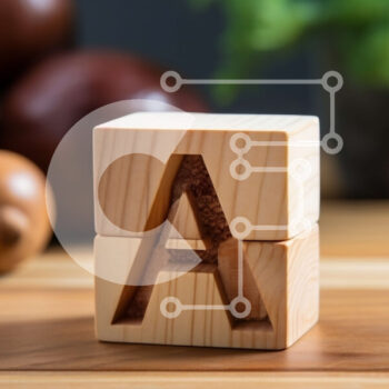 Intra Συλλεκτικό Ξύλινο Παζλ Plywood  4mm - Ξύλινο μπλοκ με σκαλιστό γράμμα 'a' Σε Ξύλινο Κουτί - Διαστάσεις Puzzle: 10x10 cm – 25 κομμάτια - Image 1