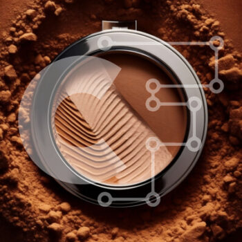 Intra Συλλεκτικό Ξύλινο Παζλ Plywood  4mm - Νέα και αχρησιμοποίητη παλέτα μακιγιάζ με καφέ και μπεζ σκιές ματιών Σε Ξύλινο Κουτί - Διαστάσεις Puzzle: 10x10 cm – 25 κομμάτια - Image 1