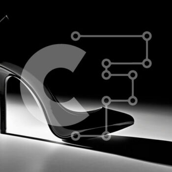 Intra Συλλεκτικό Ξύλινο Παζλ Plywood  4mm - Μοντέρνο μαύρο γυναικείο παπούτσι με ψηλό τακούνι Stiletto Σε Ξύλινο Κουτί - Διαστάσεις Puzzle: 10x10 cm – 25 κομμάτια - Image 1