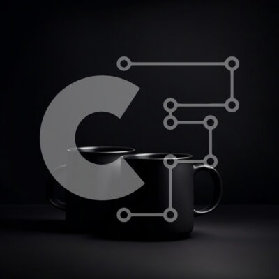 Intra Συλλεκτικό Ξύλινο Παζλ Plywood  4mm - Κομψές μαύρες κούπες σε σκοτεινή επιφάνεια Σε Ξύλινο Κουτί - Διαστάσεις: 10x10 cm – 25 κομμάτια - Image 1