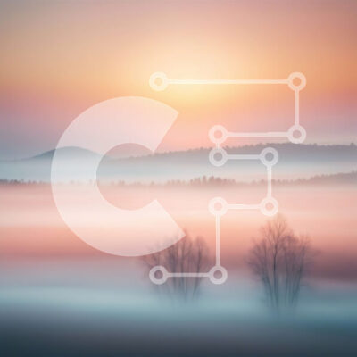 Intra Συλλεκτικό Ξύλινο Παζλ Plywood 4mm - Εκπληκτική εικόνα ενός ομιχλώδους τοπίου με δέντρα και οροσειρά Σε Ξύλινο Κουτί - Διαστάσεις: 10x10 cm – 25 κομμάτια - Image 1