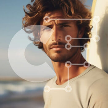 Intra Συλλεκτικό Ξύλινο Παζλ Plywood  4mm - Εκπληκτική εικόνα ενός σέρφερ που απολαμβάνει τα κύματα σε μια όμορφη παραλία Σε Ξύλινο Κουτί - Διαστάσεις Puzzle: 10x10 cm – 25 κομμάτια - Image 1