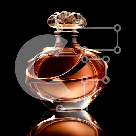 Intra Συλλεκτικό Ξύλινο Παζλ Plywood  4mm - Μπουκάλι αρώματος Chanel No. 5 με γυαλί και ασημένιο καπάκι Σε Ξύλινο Κουτί - Διαστάσεις Puzzle: 10x10 cm – 25 κομμάτια - Image 1