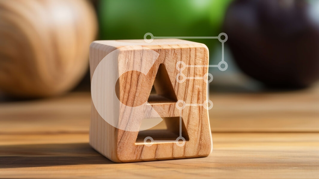 Intra Συλλεκτικό Ξύλινο Παζλ Plywood  4mm - Ξύλινο Μπλοκ με σκαλιστό γράμμα Α Σε Ξύλινο Κουτί - Διαστάσεις: 10x10 cm – 25 κομμάτια