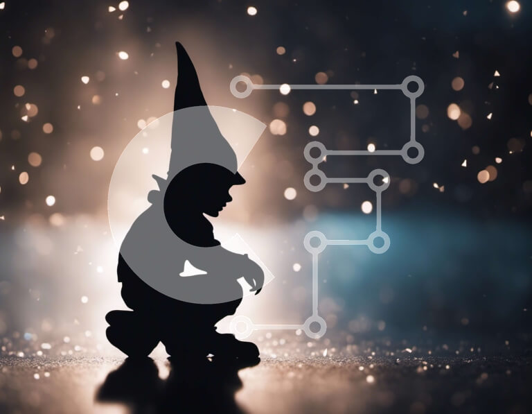 Intra Συλλεκτικό Ξύλινο Παζλ Plywood  4mm - Σιλουέτα ενός καλικάντζαρο που ασχολείται με τη δραστηριότητα Σε Ξύλινο Κουτί - Διαστάσεις: 10x10 cm – 25 κομμάτια