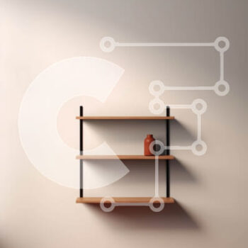 Intra Συλλεκτικό Ξύλινο Παζλ Plywood  4mm - Μινιμαλιστικό εσωτερικό: Άδειο δωμάτιο με κόκκινο πάτωμα και λευκούς τοίχους Σε Ξύλινο Κουτί - Διαστάσεις Puzzle: 10x10 cm – 25 κομμάτια - Image 1