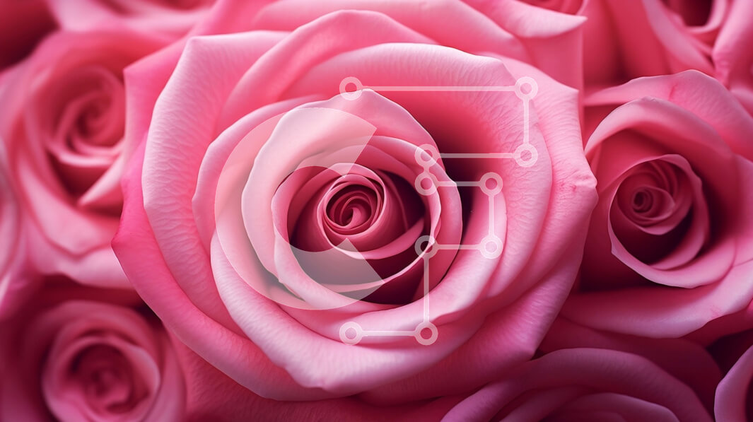 Intra Συλλεκτικό Ξύλινο Παζλ Plywood  4mm - Όμορφη κινηματογράφηση σε πρώτο πλάνο με ροζ τριαντάφυλλα σε ένα βάζο Σε Ξύλινο Κουτί - Διαστάσεις: 10x10 cm – 25 κομμάτια