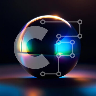 Intra Συλλεκτικό Ξύλινο Παζλ Plywood  4mm - Αφηρημένη εικόνα μιας αντανακλαστικής μπάλας σε μια ματ μαύρη επιφάνεια Σε Ξύλινο Κουτί - Διαστάσεις Puzzle: 10x10 cm – 25 κομμάτια - Image 1