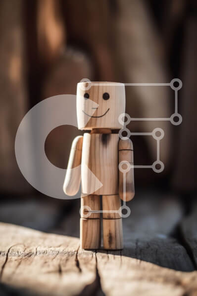 Intra Συλλεκτικό Ξύλινο Παζλ Plywood  4mm - Ξύλινη φιγούρα παιχνιδιού σε ξύλινη επιφάνεια Σε Ξύλινο Κουτί - Διαστάσεις: 10x10 cm – 25 κομμάτια