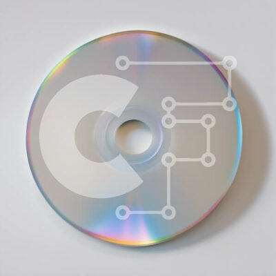 Intra Συλλεκτικό Ξύλινο Παζλ Plywood 4mm - Υψηλής ποιότητας εικόνα ενός γυαλιστερού CD με ανακλαστική επιφάνεια Σε Ξύλινο Κουτί - Διαστάσεις: 10x10 cm – 25 κομμάτια - Image 1