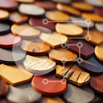 Intra Συλλεκτικό Ξύλινο Παζλ Plywood  4mm - Όμορφη κινηματογράφηση σε πρώτο πλάνο ξύλινης στέγης με διάφορες αποχρώσεις του καφέ Σε Ξύλινο Κουτί - Διαστάσεις Puzzle: 10x10 cm – 25 κομμάτια - Image 1