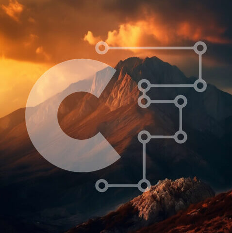 Intra Συλλεκτικό Ξύλινο Παζλ Plywood 4mm - Εκπληκτικό ηλιοβασίλεμα πάνω από μια οροσειρά με σύννεφα στον ουρανό Σε Ξύλινο Κουτί - Διαστάσεις: 10x10 cm – 25 κομμάτια - Image 1