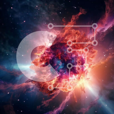 Intra Συλλεκτικό Ξύλινο Παζλ Plywood  4mm - Εκπληκτική εικόνα ενός νεφελώματος στο διάστημα Σε Ξύλινο Κουτί - Διαστάσεις Puzzle: 10x10 cm – 25 κομμάτια - Image 1