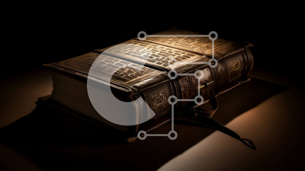 Intra Συλλεκτικό Ξύλινο Παζλ Plywood  4mm - Βιβλίο αντίκες με περίπλοκα σχέδια και όμορφο κείμενο καλλιγραφίας Σε Ξύλινο Κουτί - Διαστάσεις: 10x10 cm – 25 κομμάτια