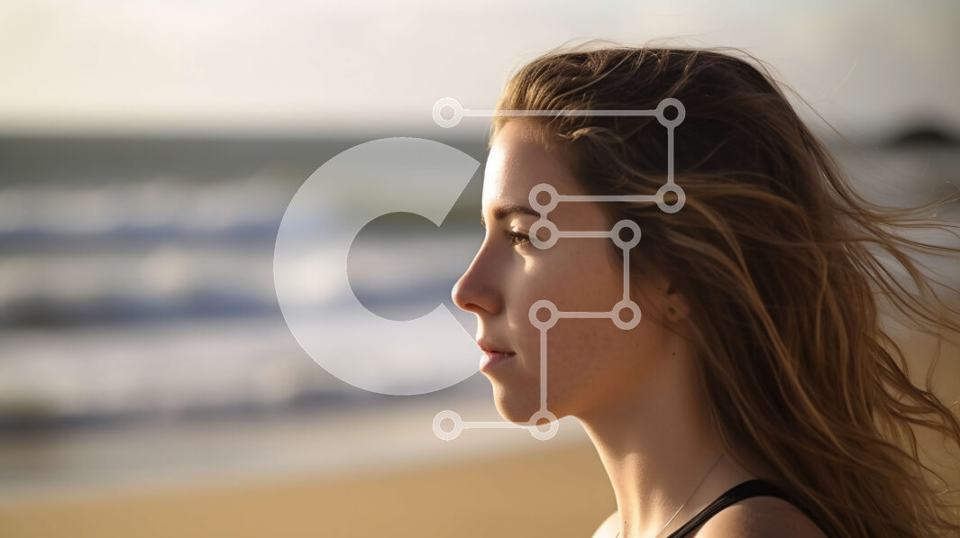 Intra Συλλεκτικό Ξύλινο Παζλ Plywood  4mm - Όμορφη θέα στο ηλιοβασίλεμα μιας γυναίκας που στέκεται στην παραλία Σε Ξύλινο Κουτί - Διαστάσεις: 10x10 cm – 25 κομμάτια