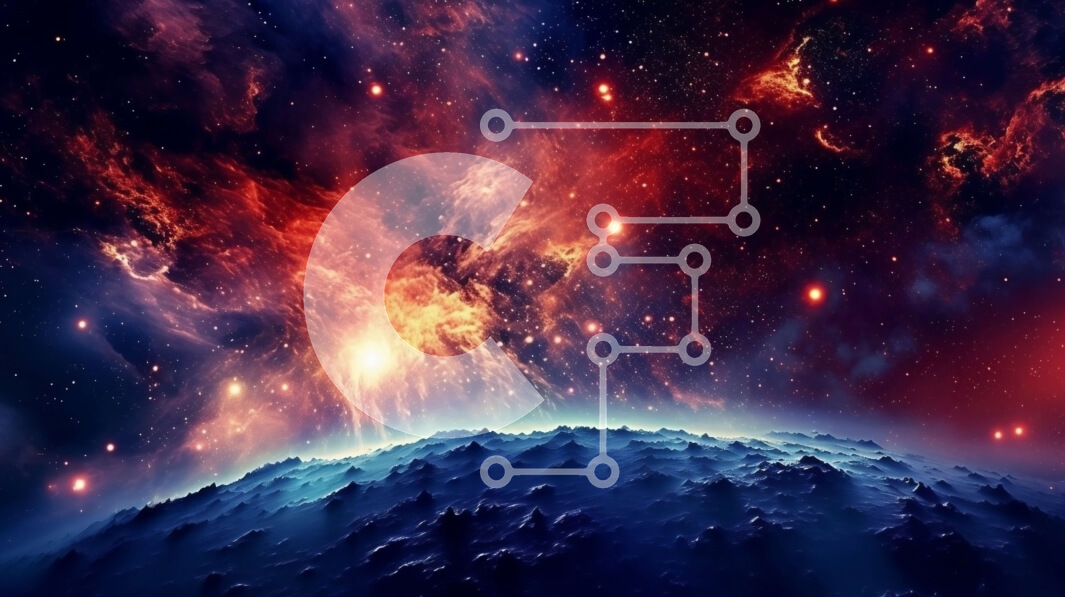 Intra Συλλεκτικό Ξύλινο Παζλ Plywood  4mm - Ζωντανή και κομψή εικόνα πλανήτη με λαμπερές ουσίες και σφαίρες Σε Ξύλινο Κουτί - Διαστάσεις Puzzle: 10x10 cm – 25 κομμάτια