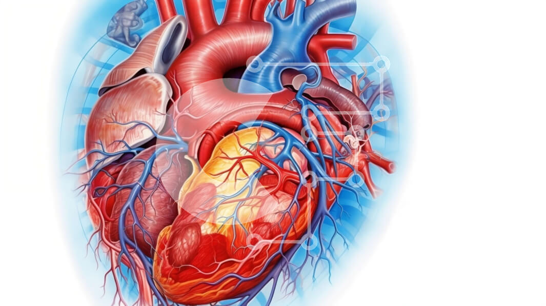 Intra Συλλεκτικό Ξύλινο Παζλ Plywood  4mm - Λεπτομερής εικόνα της ανατομίας της ανθρώπινης καρδιάς - ζωτικό όργανο στο σώμα Σε Ξύλινο Κουτί - Διαστάσεις Puzzle: 10x10 cm – 25 κομμάτια