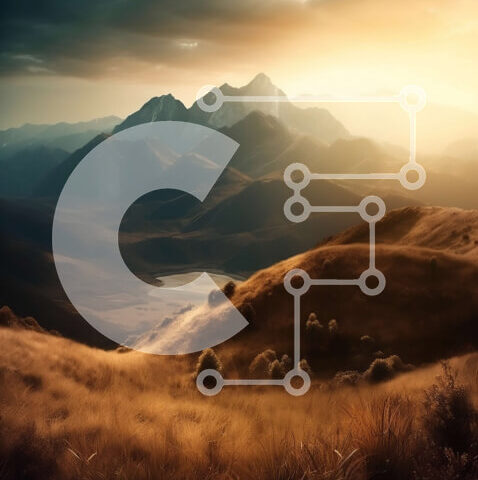 Intra Συλλεκτικό Ξύλινο Παζλ Plywood  4mm - Όμορφη εικόνα ενός ηλιοβασιλέματος πάνω από μια οροσειρά με σύννεφα στον ουρανό Σε Ξύλινο Κουτί - Διαστάσεις: 10x10 cm – 25 κομμάτια - Image 1