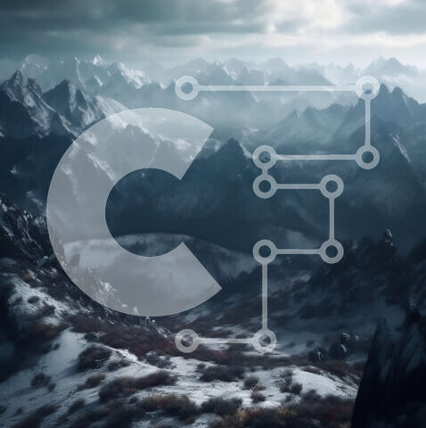 Intra Συλλεκτικό Ξύλινο Παζλ Plywood  4mm - Όμορφη εικόνα της χιονισμένης οροσειράς μια συννεφιασμένη μέρα Σε Ξύλινο Κουτί - Διαστάσεις: 10x10 cm – 25 κομμάτια - Image 1