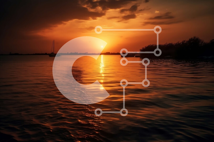 Intra Συλλεκτικό Ξύλινο Παζλ Plywood  4mm - Εκπληκτική εικόνα του ηλιοβασιλέματος πάνω από την ήρεμη θάλασσα με βάρκες σε απόσταση Σε Ξύλινο Κουτί - Διαστάσεις: 10x10 cm – 25 κομμάτια