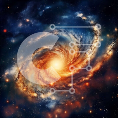 Intra Συλλεκτικό Ξύλινο Παζλ Plywood  4mm - Εκπληκτική εικόνα ενός σπειροειδούς γαλαξία - Γαλαξίας Σε Ξύλινο Κουτί - Διαστάσεις Puzzle: 10x10 cm – 25 κομμάτια - Image 1