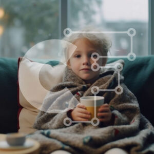 Intra Συλλεκτικό Ξύλινο Παζλ Plywood  4mm - Άνετη εικόνα νεαρής κοπέλας που πίνει καφέ και κοιτάζει έξω από το παράθυρο Σε Ξύλινο Κουτί - Διαστάσεις Puzzle: 10x10 cm – 25 κομμάτια