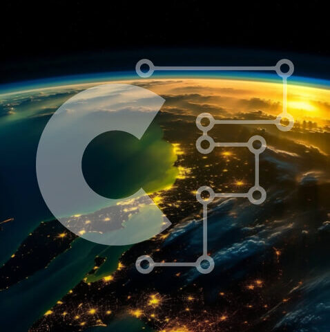 Intra Συλλεκτικό Ξύλινο Παζλ Plywood  4mm - Εκπληκτική εναέρια εικόνα της Γης τη νύχτα Σε Ξύλινο Κουτί - Διαστάσεις Puzzle: 10x10 cm – 25 κομμάτια - Image 1