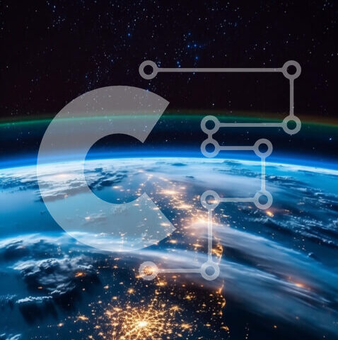 Intra Συλλεκτικό Ξύλινο Παζλ Plywood 4mm - Προβολή δέους της επιφάνειας της Γης τη νύχτα από το διάστημα Σε Ξύλινο Κουτί - Διαστάσεις Puzzle: 10x10 cm – 25 κομμάτια - Image 1