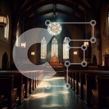 Intra Συλλεκτικό Ξύλινο Παζλ Plywood  4mm - Όμορφη εικόνα εσωτερικού χώρου εκκλησίας με βιτρό Σε Ξύλινο Κουτί - Διαστάσεις Puzzle: 10x10 cm – 25 κομμάτια - Image 1