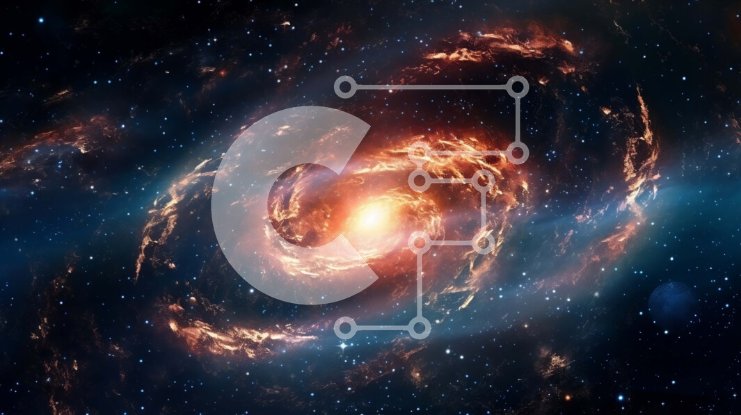 Intra Συλλεκτικό Ξύλινο Παζλ Plywood  4mm - Εκπληκτική εικόνα ενός σπειροειδούς γαλαξία με μια υπερμεγέθη μαύρη τρύπα Σε Ξύλινο Κουτί - Διαστάσεις: 10x10 cm – 25 κομμάτια