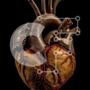 Intra Συλλεκτικό Ξύλινο Παζλ Plywood  4mm - Περίπλοκα σχεδιασμένη εικόνα καρδιάς σοκολάτας σε μαύρο και άσπρο Σε Ξύλινο Κουτί - Διαστάσεις: 10x10 cm – 25 κομμάτια