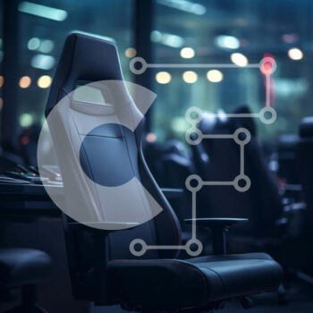 Intra Συλλεκτικό Ξύλινο Παζλ Plywood  4mm - Μαύρη καρέκλα γραφείου σε κενό χώρο εργασίας με φορητό υπολογιστή Σε Ξύλινο Κουτί - Διαστάσεις Puzzle: 10x10 cm – 25 κομμάτια - Image 1