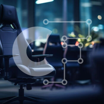 Intra Συλλεκτικό Ξύλινο Παζλ Plywood  4mm - Μινιμαλιστικός χώρος εργασίας γραφείου με μαύρη καρέκλα Σε Ξύλινο Κουτί - Διαστάσεις Puzzle: 10x10 cm – 25 κομμάτια - Image 1