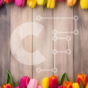 Intra Συλλεκτικό Ξύλινο Παζλ Plywood  4mm - Πολύχρωμες τουλίπες σε ξύλινο πλαίσιο για ανοιξιάτικες και καλοκαιρινές εκδηλώσεις Σε Ξύλινο Κουτί - Διαστάσεις: 10x10 cm – 25 κομμάτια