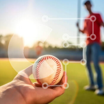 Intra Συλλεκτικό Ξύλινο Παζλ Plywood 4mm - Άτομο που κρατά πορτοκαλί μπέιζμπολ Σε Ξύλινο Κουτί - Διαστάσεις Puzzle: 10x10 cm – 25 κομμάτια - Image 1