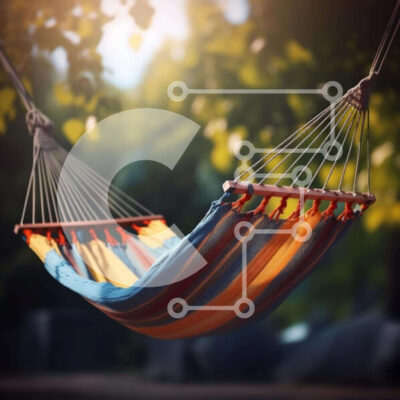 Intra Συλλεκτικό Ξύλινο Παζλ Plywood  4mm - Πολύχρωμη αιώρα που κρέμεται σε εξωτερικούς χώρους Σε Ξύλινο Κουτί - Διαστάσεις Puzzle: 10x10 cm – 25 κομμάτια - Image 1