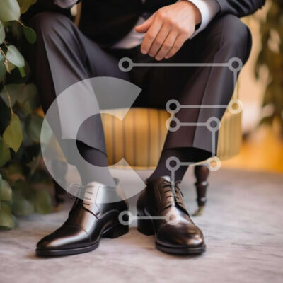 Intra Συλλεκτικό Ξύλινο Παζλ Plywood  4mm - Άνδρας με κοστούμι που χαλαρώνει σε πολυθρόνα με φυτά Σε Ξύλινο Κουτί - Διαστάσεις Puzzle: 10x10 cm – 25 κομμάτια - Image 1