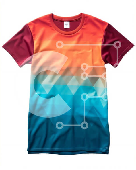 Intra Συλλεκτικό Ξύλινο Παζλ Plywood  4mm - Ζωντανό και δυναμικό γεωμετρικό μοτίβο σε μπλουζάκι Σε Ξύλινο Κουτί - Διαστάσεις Puzzle: 10x10 cm – 25 κομμάτια