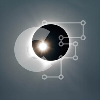 Intra Συλλεκτικό Ξύλινο Παζλ Plywood  4mm - Εκπληκτική ασπρόμαυρη εικόνα μιας έκλειψης ηλίου Σε Ξύλινο Κουτί - Διαστάσεις: 10x10 cm – 25 κομμάτια - Image 1