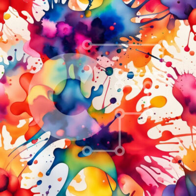 Intra Συλλεκτικό Ξύλινο Παζλ Plywood  4mm - Ζωντανή αφηρημένη ζωγραφική με πολύχρωμες πιτσιλιές χρωμάτων Σε Ξύλινο Κουτί - Διαστάσεις Puzzle: 10x10 cm – 25 κομμάτια - Image 1