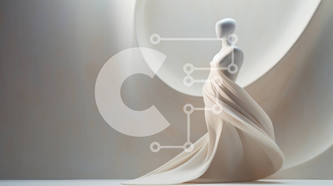 Intra Συλλεκτικό Ξύλινο Παζλ Plywood  4mm - Κομψό μανεκέν με λευκό φόρεμα που στέκεται μπροστά από το σκηνικό Σε Ξύλινο Κουτί - Διαστάσεις Puzzle: 10x10 cm – 25 κομμάτια