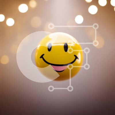 Intra Συλλεκτικό Ξύλινο Παζλ Plywood  4mm - Κίτρινο χαμογελαστό πρόσωπο με μεγάλο χαμόγελο Σε Ξύλινο Κουτί - Διαστάσεις Puzzle: 10x10 cm – 25 κομμάτια - Image 1