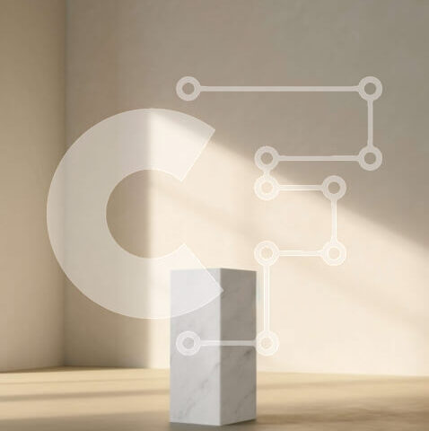 Intra Συλλεκτικό Ξύλινο Παζλ Plywood  4mm - Μινιμαλιστικός λευκός μαρμάρινος κύβος σε ευρύχωρο ηλιόλουστο δωμάτιο Σε Ξύλινο Κουτί - Διαστάσεις Puzzle: 10x10 cm – 25 κομμάτια - Image 1