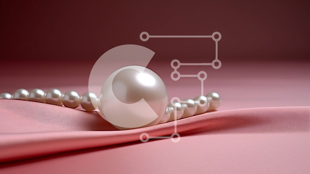 Intra Συλλεκτικό Ξύλινο Παζλ Plywood  4mm - Όμορφη εικόνα ενός λευκού μαργαριταριού σε ένα ροζ πανί Σε Ξύλινο Κουτί - Διαστάσεις: 10x10 cm – 25 κομμάτια