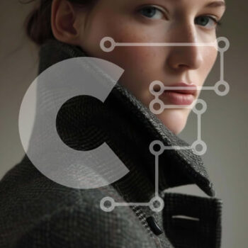 Intra Συλλεκτικό Ξύλινο Παζλ Plywood  4mm - Πορτρέτο μιας νεαρής γυναίκας με παλτό Σε Ξύλινο Κουτί - Διαστάσεις Puzzle: 10x10 cm – 25 κομμάτια - Image 1