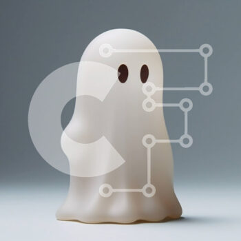 Intra Συλλεκτικό Ξύλινο Παζλ Plywood  4mm - Μικρό λευκό φωτιστικό σε σχήμα φαντάσματος σε γκρι φόντο Σε Ξύλινο Κουτί - Διαστάσεις Puzzle: 10x10 cm – 25 κομμάτια - Image 1